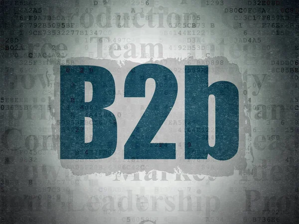 Finanzierungskonzept: b2b auf digitalem Datenpapier Hintergrund — Stockfoto