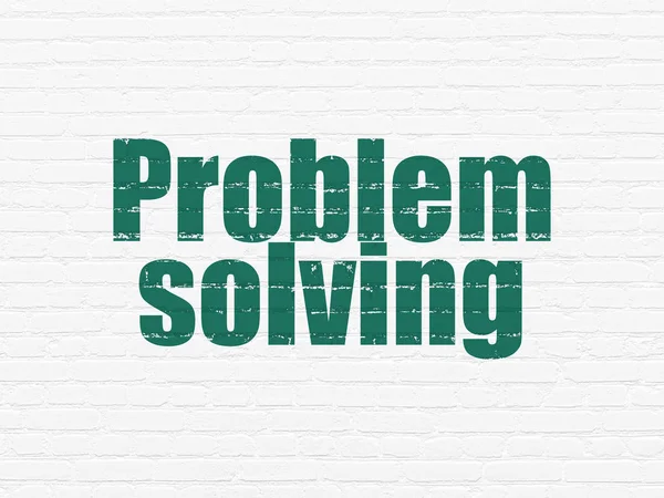 Finance concept: Problem Solving on wall background — Stock Photo, Image