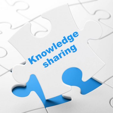 Eğitim kavramı: Bulmaca arka plan üzerinde bilgi