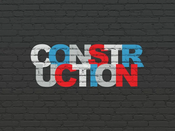 Construction concept: Construction on wall background — Stock Photo, Image