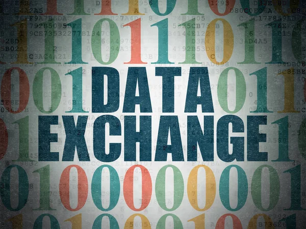 Data koncept: datautbyte på Digital Data papper bakgrund — Stockfoto