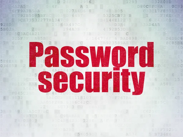 セキュリティの概念: デジタル データ用紙の背景でパスワードのセキュリティ — ストック写真