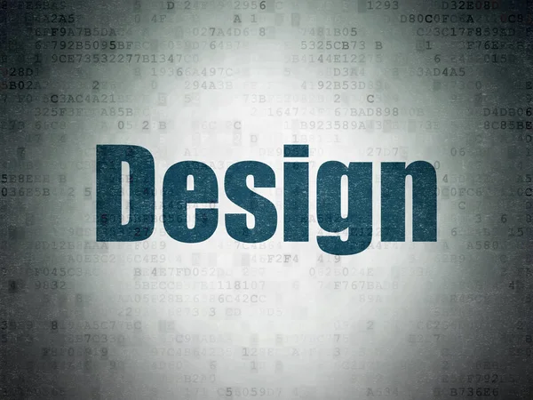 Werbekonzept: Design auf digitalem Datenpapier-Hintergrund — Stockfoto