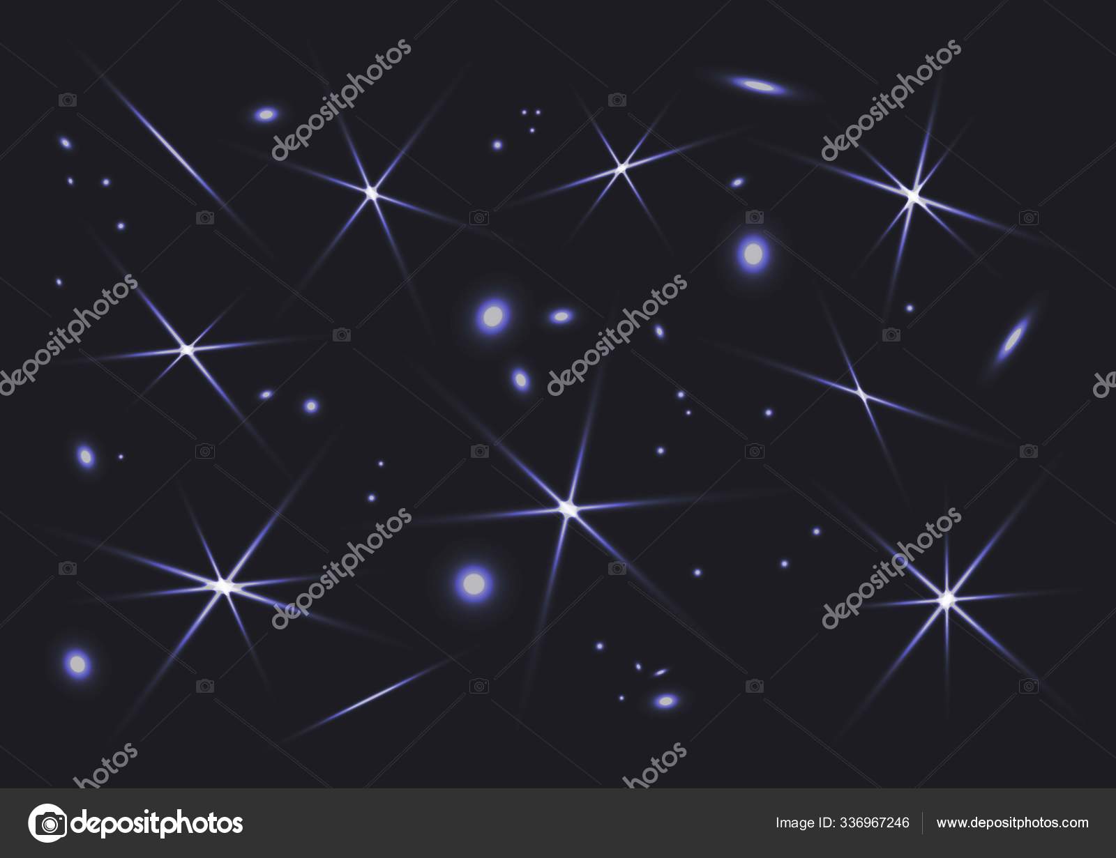 Download Space Sparks And Stars Shine Special Light Effect Silver Magical Elements On Dark Background Starry Night Sky Vector Vector Image By C Sylfida Vector Stock 336967246