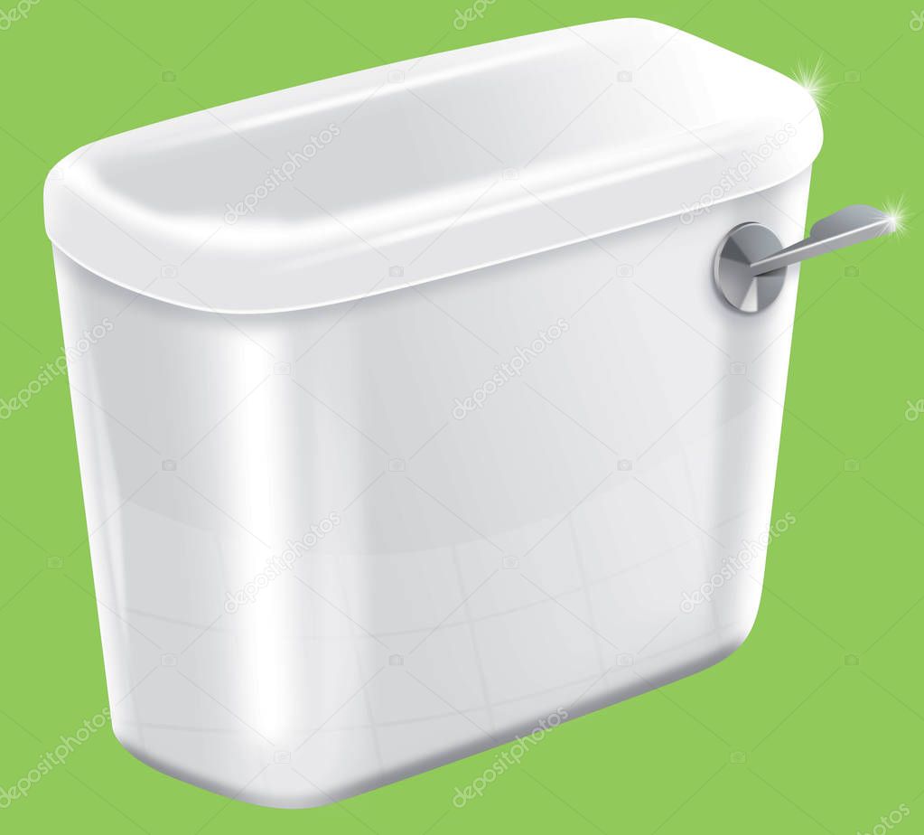 Isolated Toilet Cistern