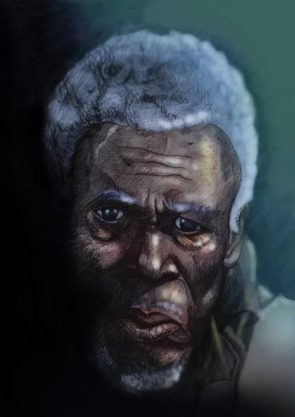 アフリカの老人 — ストック写真