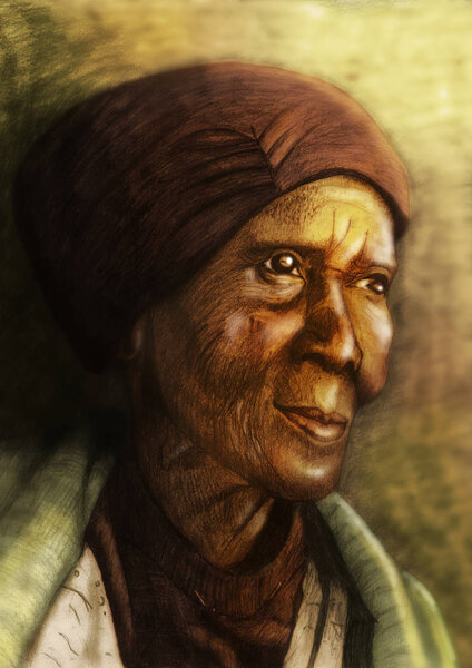 Old African Woman — Stock Photo, Image