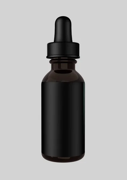 Medicina em branco Tintura Tampa da garrafa — Fotografia de Stock