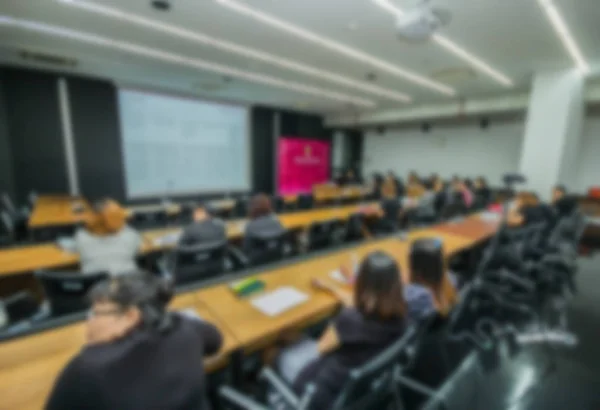 Üzleti ülésén konferencia tanulás Coaching közönség oktatásában, Blurred háttér — Stock Fotó