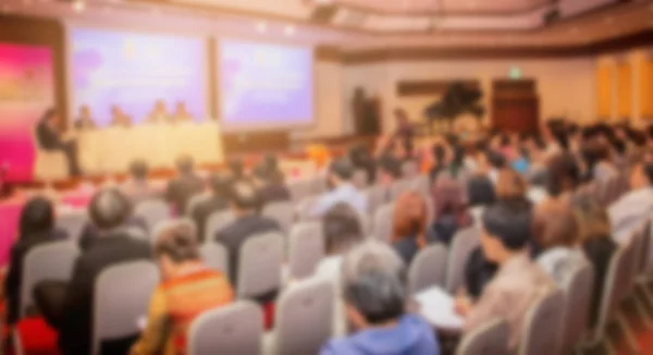 Suddig bakgrund, business Conference utbildning lärande Coaching publik möteskoncept. — Stockfoto