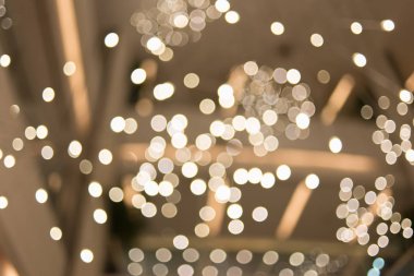 ışıklar, kar, Noel ve yeni yıl tema arka plan bokeh ile altın arka burred plan defocused