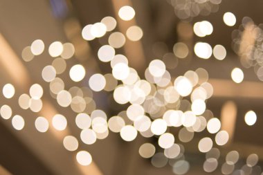 ışıklar, kar, Noel ve yeni yıl tema arka plan bokeh ile altın arka burred plan defocused