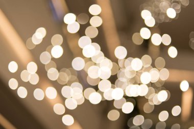 ışıklar, kar, Noel ve yeni yıl tema arka plan bokeh ile altın arka burred plan defocused