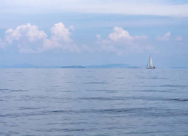 Yacht in the Ionian Sea — Stock Photo, Image