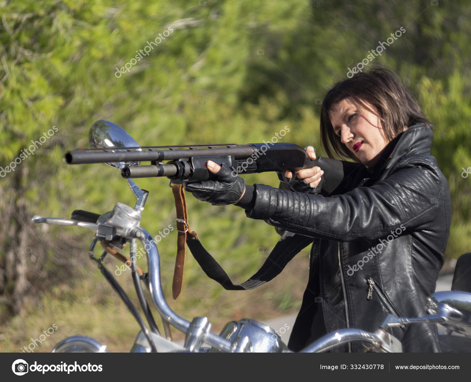 black biker girls