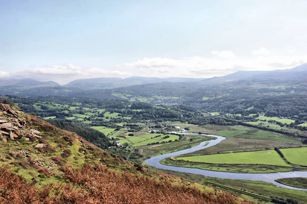 Blick auf die Mawddach-Mündung in Wales Stockbild