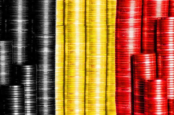 比利时钱国旗 — 图库照片