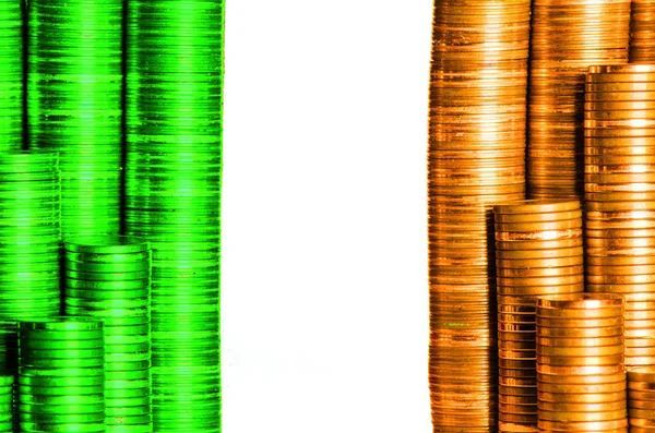 Bandera irlandesa dinero — Foto de Stock