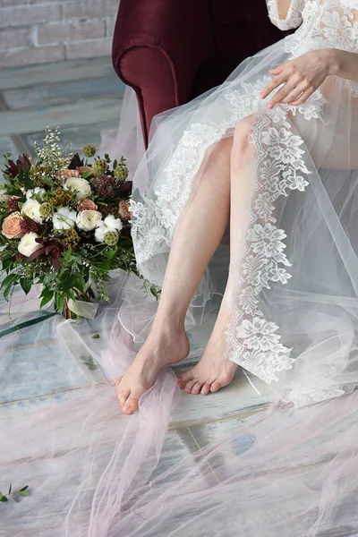 güzel romantik gelinin sabah