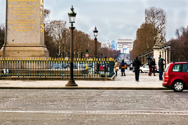 Avenue des Champs-lyses w Paryżu Obrazy Stockowe bez tantiem