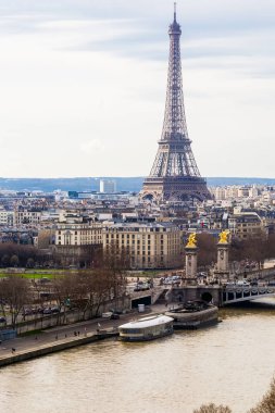 Paris, yatay, Seine Nehri ve Eyfel