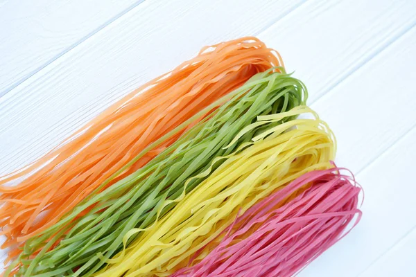 Multicolored pasta uncooked — Stock Photo, Image