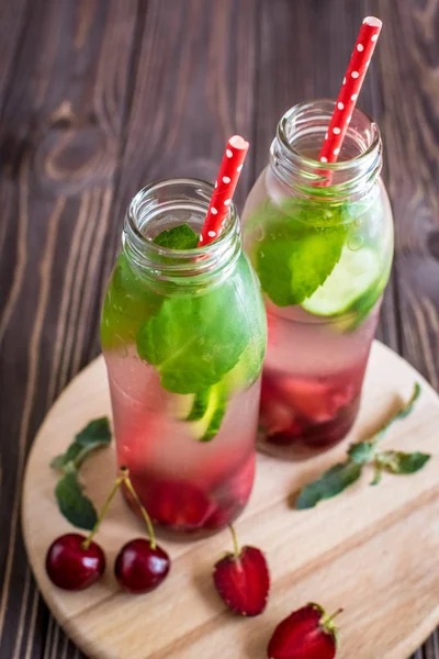 Detox water infused with fruits