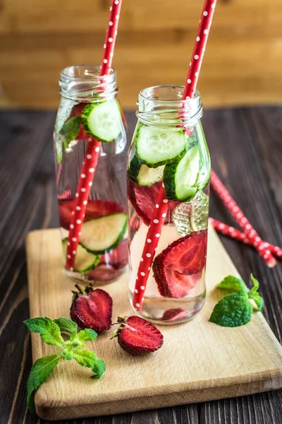 Detox water infused with fruits