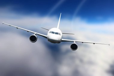 Uçağın arka planda gökyüzü uçuş seyahat etmek ulaşım uçak