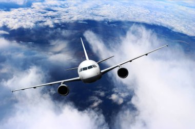 Uçağın arka planda gökyüzü uçuş seyahat etmek ulaşım uçak