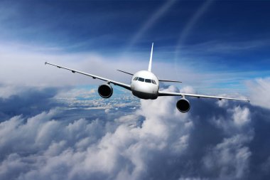 Uçağın arka planda gökyüzü uçuş seyahat etmek ulaşım uçak