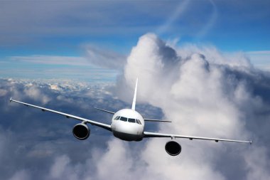 Uçağın arka planda gökyüzü uçuş seyahat etmek ulaşım uçak