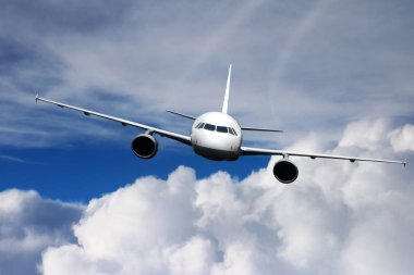Uçağın arka planda gökyüzü uçuş seyahat etmek ulaşım uçak