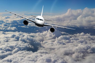 Uçağın arka planda gökyüzü uçuş seyahat etmek ulaşım uçak