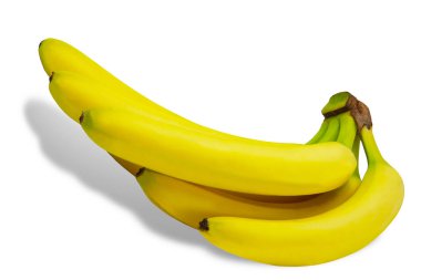 Banane meyve doğa tropikal izole sarı arka plan
