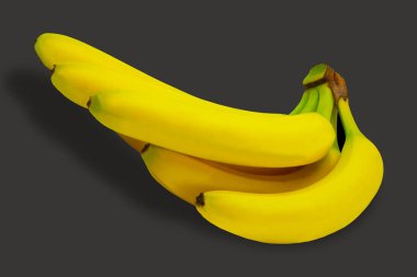 Banane meyve doğa tropikal izole sarı arka plan 