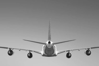 Uçağın arka planda gökyüzü uçuş seyahat etmek ulaşım uçak