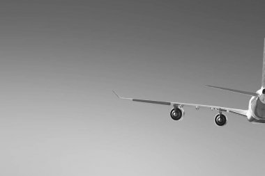 Uçağın arka planda gökyüzü uçuş seyahat etmek ulaşım uçak