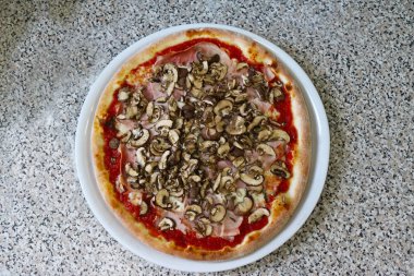 Pizza mantar mutfak sebze