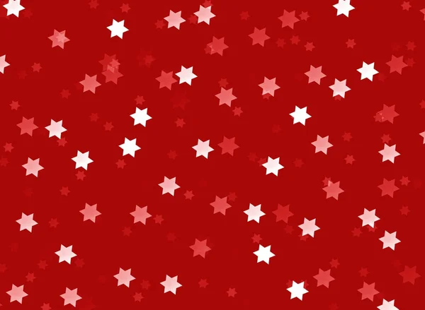 Natal fundo neve textura ouro azul vermelho estrelas — Fotografia de Stock