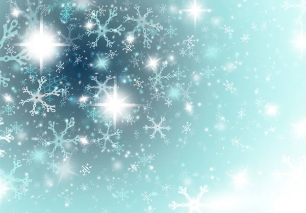 Χριστουγεννιάτικο χιόνι υφή χρυσό μπλε κόκκινο αστεριών υποβάθρου — Φωτογραφία Αρχείου