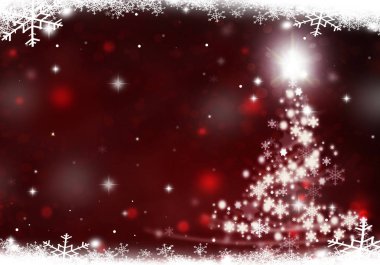 Noel ağacı halat adam kar