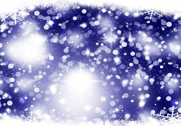 Christmas Background Snow Illustration Lights — Stock Photo, Image