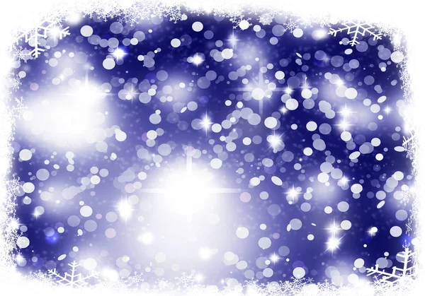 Vánoční Pozadí Sněhu Obrázek Světla — Stock fotografie