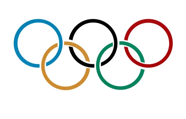 Σημαία Των Ολυμπιακών Αγώνων — Φωτογραφία Αρχείου