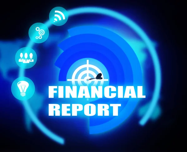 Financial Report concept model modern