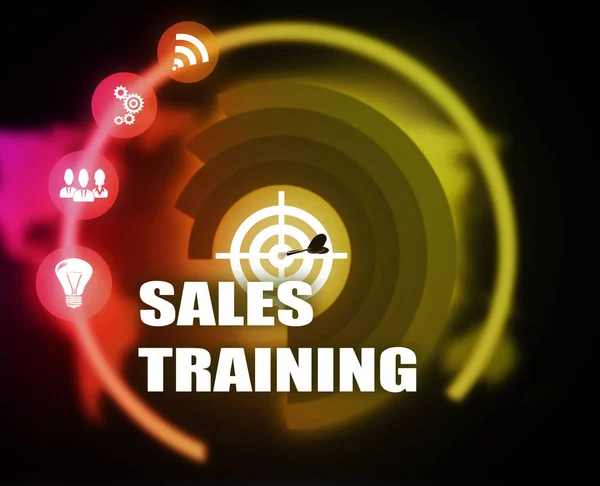 Sales Training connect concept plan graphic background color