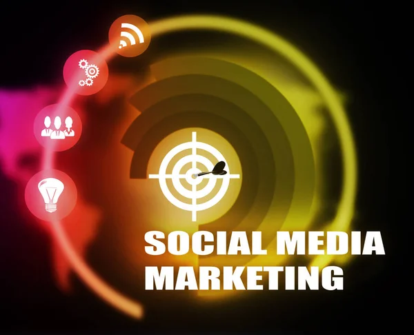 Concepto Negocio Social Media Marketing — Foto de Stock