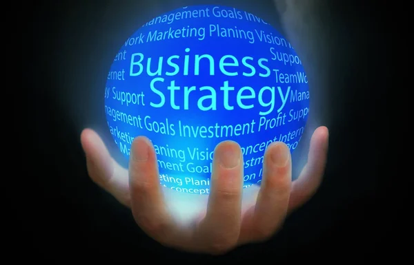 Business Strategy Globe People — Stock Photo, Image