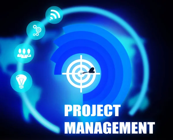 项目管理概念计划 — 图库照片